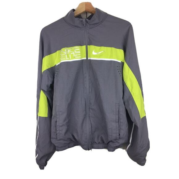 NIKE Elite Dri-Fit Men’s S Gray Mesh Breathable Athletic Jacket - Picture 1 of 6